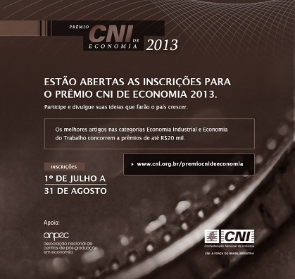 Pr�mio CNI de Economia 2013